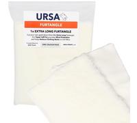 URSA FurTangle - Rectangle en fourrure super douce (13 mm) - Réduction du bruit et protection contre le vent pour microphones, loisirs créatifs (blanc) - 30 x 15 cm