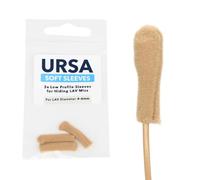 URSA Lot de 3 manchons souples réutilisables, discrets de 6 mm pour cacher les micros LAV (beige)
