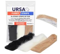 URSA Lot de 9 bandes en fourrure pour microphones Lavalier, coussinets en fourrure super doux pour réduire le bruit des vêtements et le bruit du tissu, adhésif hypoallergénique, à couper à la taille