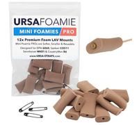 URSA Mini Foamies Lot de 12 mini supports en mousse souple pour micros sans fil Peut être collé directement sur la peau ou le costume Compatible avec les micros SANKEN COS11, DPA 6060, Countryman B6