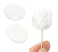 URSA Plush Circles - Couvertures VBL en fourrure courte de 5 mm de long. Réutilisable et super doux. 25 mm de diamètre (9x cercles + 30x collants, Blanc)