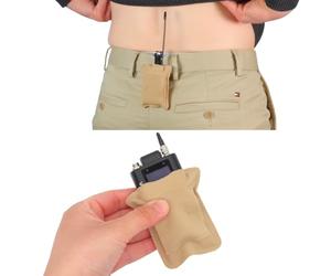 URSA Pochette ceinture avec clips - Gréement polyvalent pour émetteurs sans fil, beige, S