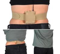 URSA Popper Pouch - Pochette d'émetteur discrète et polyvalente - Design à bouton-pression sécurisé pour gréement horizontal et vertical - Plusieurs tailles et couleurs (beige, L)