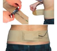 URSA Sangle de taille avec pochette latérale (beige, taille M (73,7 cm - 106,7 cm)