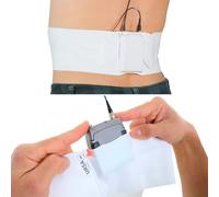 URSA Sangle de taille ultra fine, respirante et extensible, compatible avec la plupart des émetteurs/récepteurs (blanc, taille moyenne, grande pochette)