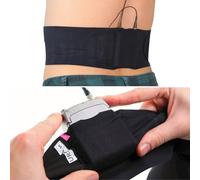 URSA Sangle de taille ultra fine, respirante et extensible, compatible avec la plupart des émetteurs/récepteurs (noir, taille XL, grande pochette)