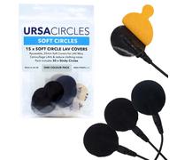 URSA Soft Circles : Housses souples réutilisables offrant une protection contre le vent et un camouflage pour les micros-cravates (15 x Soft Circ