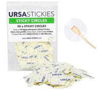 URSA Sticky Circles - x90 Cercles adhésifs prédécoupés de 24 mm pour un positionnement fiable du micro. certifié hypoallergénique. Fabriqué au Royaume-Uni