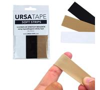 URSA Tape Lot de 12 bandes de tissu Moleskin extensibles, ruban de mode résistant sans résidus et ruban adhésif pour le tissu, les chaussures, la peau et plus encore. 8x2,5cm