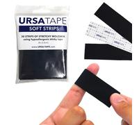 URSA Tape Lot de 30 bandes de tissu Moleskin extensibles, ruban de mode résistant sans résidus et ruban adhésif pour le tissu, les chaussures, la peau et plus encore. 8x2,5cm