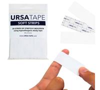 URSA Tape Lot de 30 bandes de tissu Moleskin extensibles, ruban de mode résistant sans résidus et ruban adhésif pour le tissu, les chaussures, la peau et plus encore. 8x2,5cm
