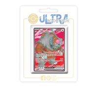 Ursaking Lune Vermeille ex 202/167 Full Art Secrète - Ultraboost X Écarlate et Violet 6 Mascarade Crépusculaire - Coffret de 10 Cartes Pokémon Françaises