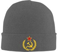 URSS Marteau Et Faucille Unisex Bonnet De Pêcheur Doux Bonnets Tricoté Chaud Watch Cap pour Toutes Les Saisons Sport Course À Pied