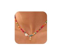 Ursteel Colliers mignons colorés pour filles - Collier ras du cou tendance en perles pour femmes, adolescentes, filles, cadeaux personnalisés pour femmes et enfants, Laiton, Pas de gemme