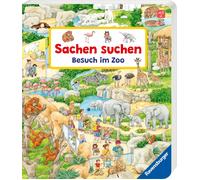 Ursula Weller S Sachen suchen: Besuch im Zoo: Pappbilderbuch, Wimmelbuch (Poche)
