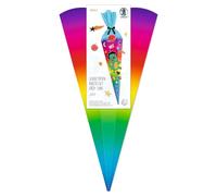Ursus 1005 00 01 - Kit de bricolage pour cornets d'école Easy Line « Dino », hexagonal, hauteur env. 68 cm, diamètre env. 20 cm, avec notice de montage et feuilles de gabarits