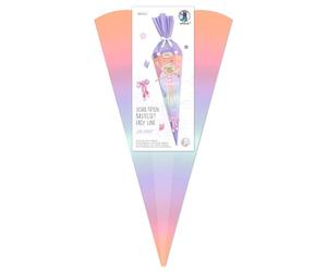 Ursus 1005 00 05 - Kit de bricolage pour cornets d'école Easy Line « Ballerine », hexagonal, hauteur env. 68 cm, diamètre env. 20 cm, avec notice de montage et feuilles de gabarits