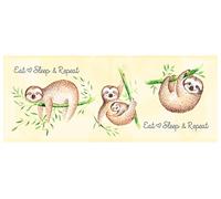 Ursus 17910000 Lanterne zuschnitte, Paresseux, env. 20 x 50 cm, 115 g/m²