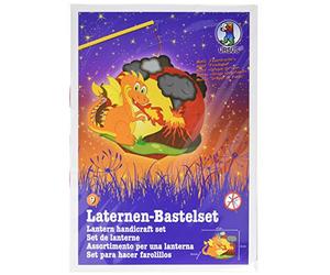 Ursus 18710009 - Kit de Bricolage Easy Line - Dragon de feu - Environ 21,8 x 21 x 10,3 cm - Kit pour fabriquer Une Lanterne - avec Instructions étape par étape (français Non Garanti) - Idéal pour la