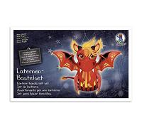 Ursus 18720015F Kit de bricolage Dragon complet avec tous les matériaux pour bricoler une lanterne 3D avec instructions (français non garanti), idéal pour Saint Martin, déménagement de lampions ou décoration d'automne Multicolore