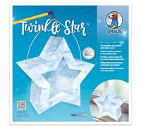 Ursus 18770005 Twinkle Star Neige Kit de Bricolage pour Une étoile Qui Peut être utilisée comme Lanterne ou lumière décorative, idéal pour Les déménagements de lampions ou comme décoration d'automne