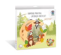 Ursus 1882 00 02F - Diamond Painting Kit de fabrication de lanternes "Animaux de la forêt", env. 20 x 18,7 x 8 cm, avec pierres scintillantes, pour fabriquer des lanternes