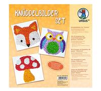 Ursus 21290003 - Lot de tableaux noués d'automne - Environ 22,5 x 22,5 cm - 300 g/m² - 6 images dans différents motifs - Imprimés d'un côté - Avec instructions de bricolage (français non garanti) - Pour garçons et filles