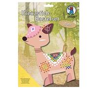 Ursus 21420006 F Kit de Bricolage pour Les Enfants, Point de Croix Motif cerf