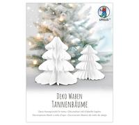 Ursus 24290001F - Décoration de sapins en nid d'abeille, Boule de Noël en nid d'abeille, 2 pièces de différentes Tailles, Blanc, à Suspendre ou à Poser