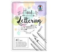 Ursus 24954699 - Handlettering Papier Pastell Mix in DIN A4, 130 + 300 g/QM, 20 Feuilles de Papier à Dessin en Argile et 20 Feuilles de Carton Photo en 5 Couleurs chacune