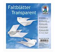 URSUS 2536100 Feuilles de papier blanc transparent, 42 g, env. 14 x 14 cm, 100 feuilles