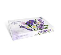 Ursus 27040002F - DIY Set Fleurs Lilas en fil chenille, pour bricoler un bouquet de fleurs par ex. tournesol, camomille, fougère et physalis