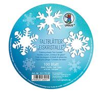 Ursus 3117500 Feuilles Pliantes pour Cristaux de Glace Papier de signalisation 130 g/QM Blanc Diamètre 12 cm