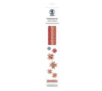 Ursus- Fröbelstern Lot de 60 Bandes de Papier Kraft Rouge/Blanc/Noir Assorties en 2 Tailles et Designs différents, 34890000, Small