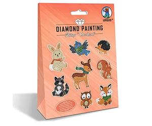 Ursus 43500011 - Diamond Painting Sticker Woodland, 2 Feuilles de Stickers avec Accessoires pour créer des Stickers avec des Diamants étincelants, Colorées