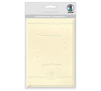 Ursus 55760006-Set vœux Celebration Amour, 5 enveloppes, crème, env. 12,5 x 18 cm, pour la création de Cartes personnalisées, Paper, Multicoloured, various