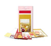 Ursus 56100004-Set vœux Greetings Love, 2 x 2 formats enveloppes, 100 Autocollants, pour la création de Cartes Individuelles, Paper, Multicoloured, various