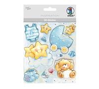 URSUS 564200125 Stickers 3D bébé composé de plusieurs niveaux de matériaux de haute qualité autocollants pour décorer cartes de vœux, scrapbooking et autres travaux manuels Multicolore Taille unique