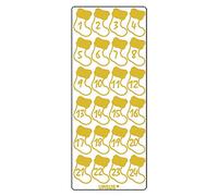 Ursus 593000124 Lot de 5 feuilles d'autocollants avec chiffres de 1 à 24, autocollants, faciles à décoller, pour numéroter des calendriers de l'Avent faits maison