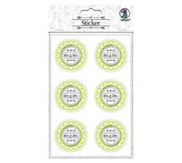 Ursus 59530002F Lot de 24 Autocollants pour Mariage avec Inscription Mrs & Mrs, Autocollant et Film de Protection décoré 4,8 cm, Multicolore