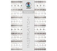 Ursus 60804602 - Carton Design, Bordures, Communion, Format A4, 200 g/m², 5 Feuilles, avec Banderole, Face Avant avec Feuille Chaude argentée, idéal pour Les Loisirs créatifs