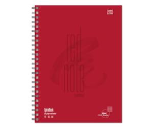 Ursus 608550000 cahier rouge note a4 à carreaux 90 g/m² 5 mm - 80 feuilles