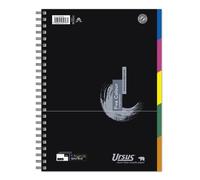 Ursus 608555000 5 Motif carnet à spirale, A4, quadrillé, 70 g/m ², 5 mm, 100 feuilles