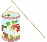 Ursus 6870000 - Kit de bricolage - Lanternes champignons porte-bonheur - Environ 20 x 15,3 cm - En papier transparent - Kit pour créer des lanternes faites maison - Idéal pour les lanternes