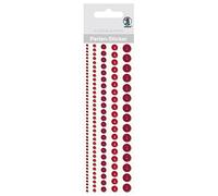 Ursus 75010003 Lot de 5 perles autocollantes pour bordure Rouge