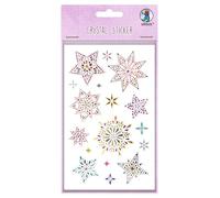 Ursus 7510 00 01 - Crystal Sticker étoiles, 17 autocollants en gouttes scintillantes de haute qualité, env. 9-53 mm, pour le scrapbooking, la création de cartes et la décoration