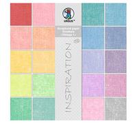 Ursus 80720099 Struktura Vintage 1 Bloc de Papier de Scrapbooking Env. 30,5 x 30,5 cm, 220 g/m², 20 Feuilles en 20 Couleurs différentes, teinté, imprimé d'un Seul côté avec Effet Vintage