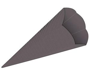 Ursus 9840082 Lot de 5 Sacs d'écolier 3D rectangulaires 68 x 20 cm Gris foncé