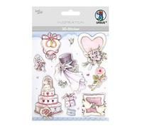 Ursus Autocollants 3D pour Mariage, composé de Plusieurs Niveaux, matériaux de Haute qualité, Autocollants, pour la décoration de Cartes de vœux, Scrapbooking et Autres travaux manuels