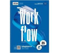 Ursus Basic 040480035 Collegeblock LIN25 A4 80 feuilles 70g/qm 9mm ligné avec marge